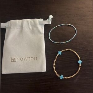 ENewton Gold and Turquoise Bracelet Duo